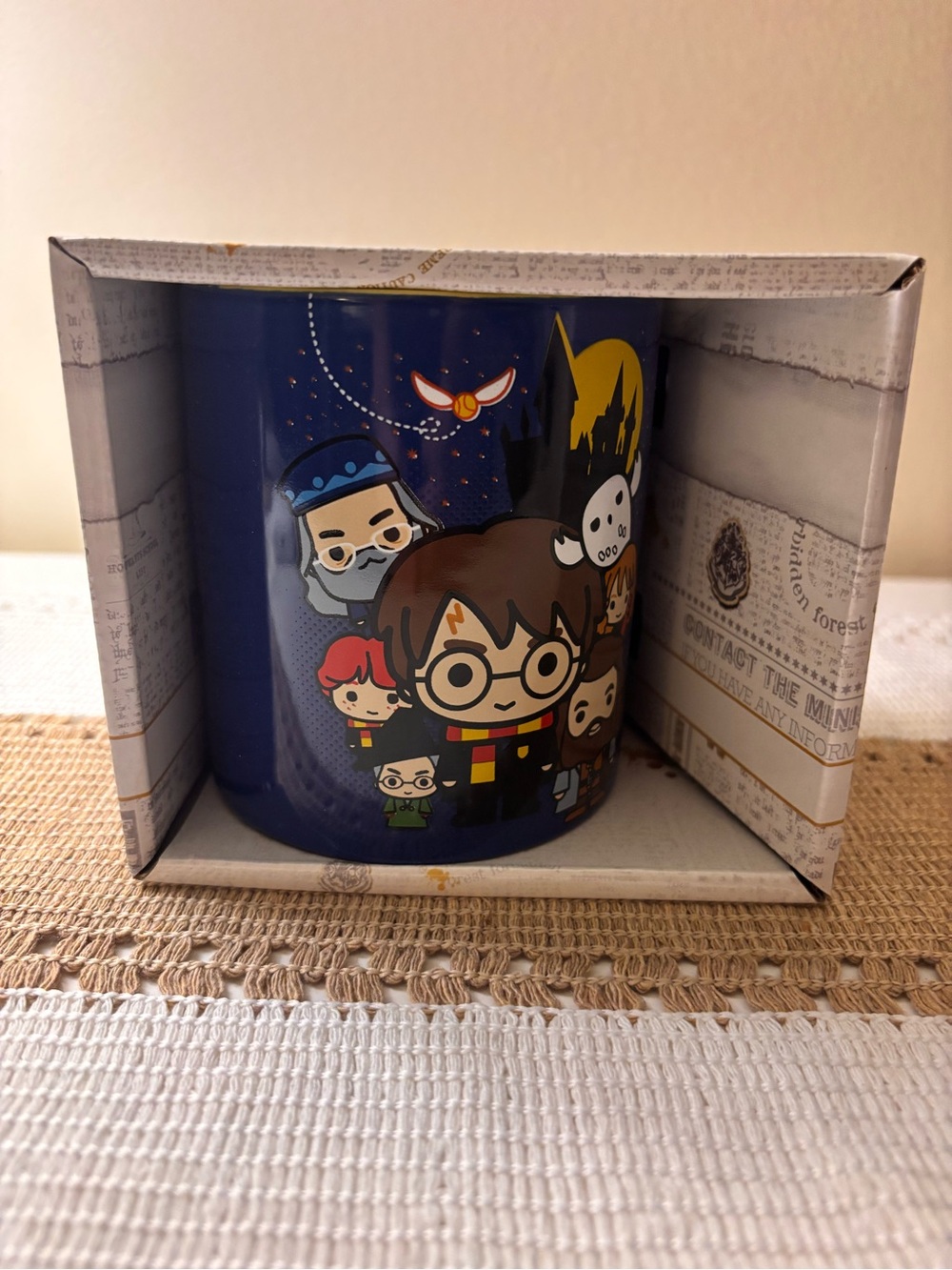 Blue Character Cartoon Ceramic Coffee Mug - Brand: